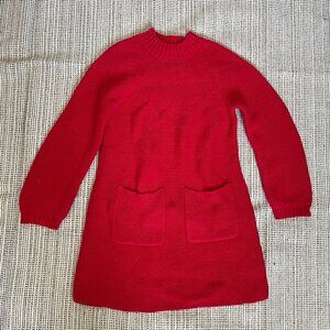 Hanna Andersson Red Pocket Sweater Dress